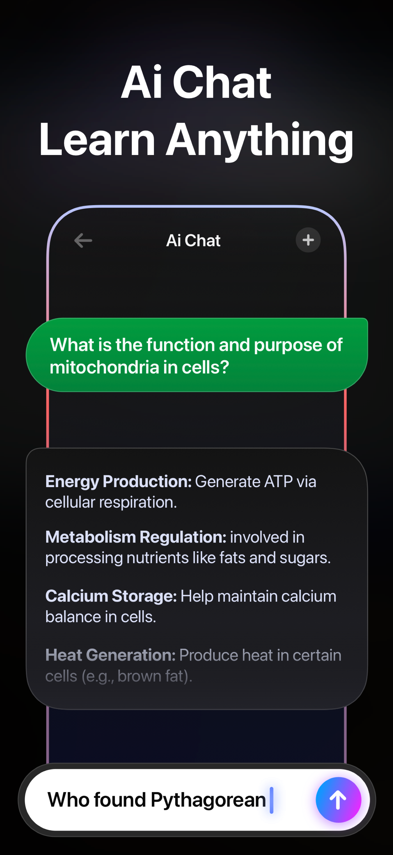 AI Solver solving a science question with full breakdown